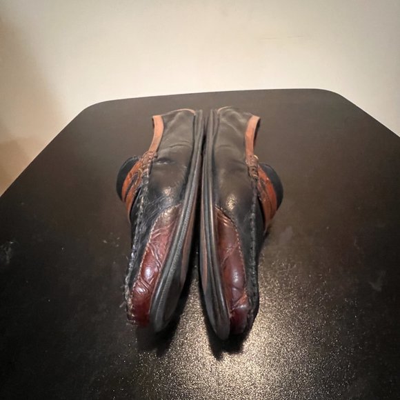 Bally leather casual slip-on loafers shoes 9 1/2 main image 10